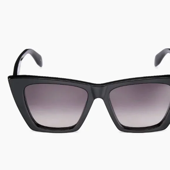 Alexander McQueen Cat Eye Sunglasses, rarer Purple Gradient Lenses AM0299S Alexander McQueen AM0299S 001 Sunglasses - US main image 3